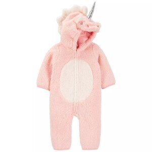 Carter's Pink Unicorn Halloween Costume Baby Girl Size 6 Months Infant Fluffy